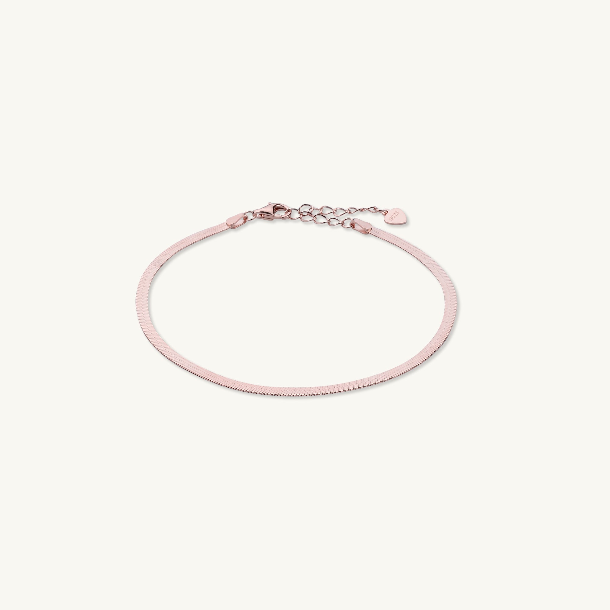 Classic Herringbone Snake Chain Bracelet - Camile & Stone