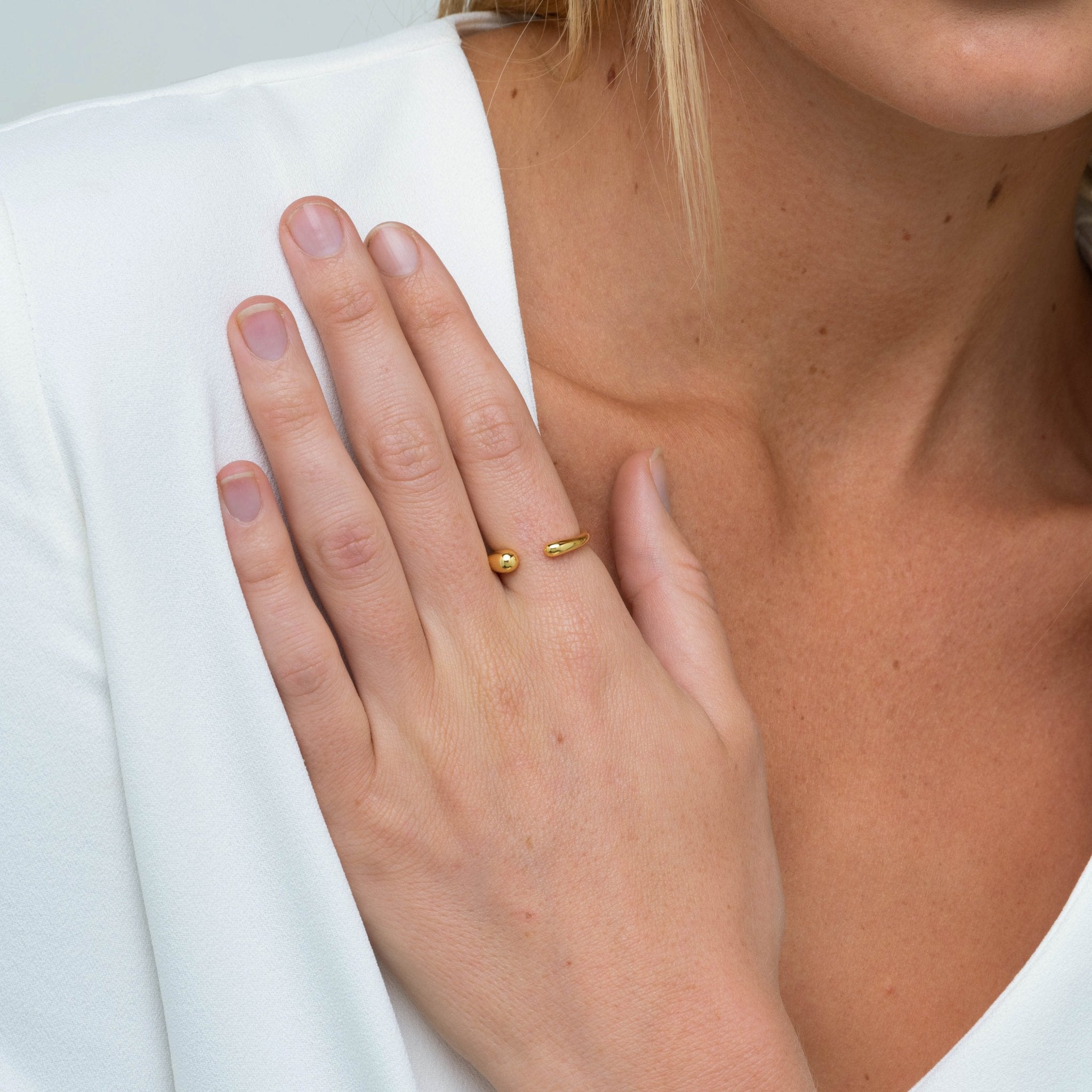 Classic Open Cuff Ring - Camile & Stone