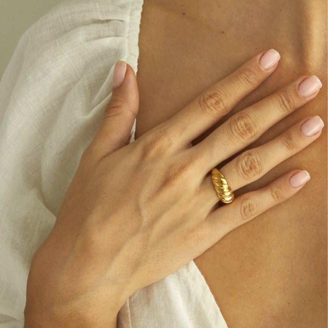 Croissant Dome Statement Ring - Camile & Stone