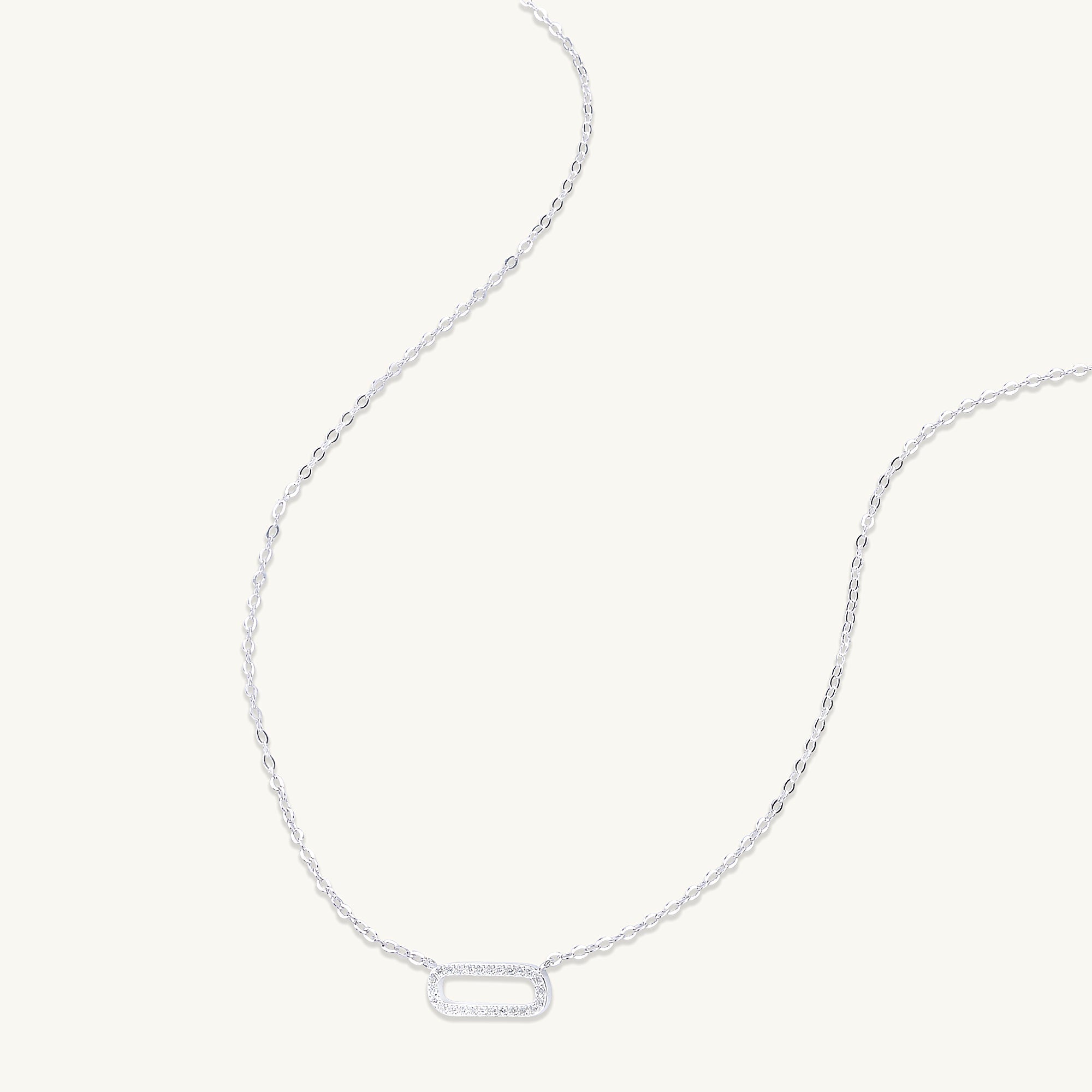 Curved Bar Sapphire Necklace - Camile & Stone