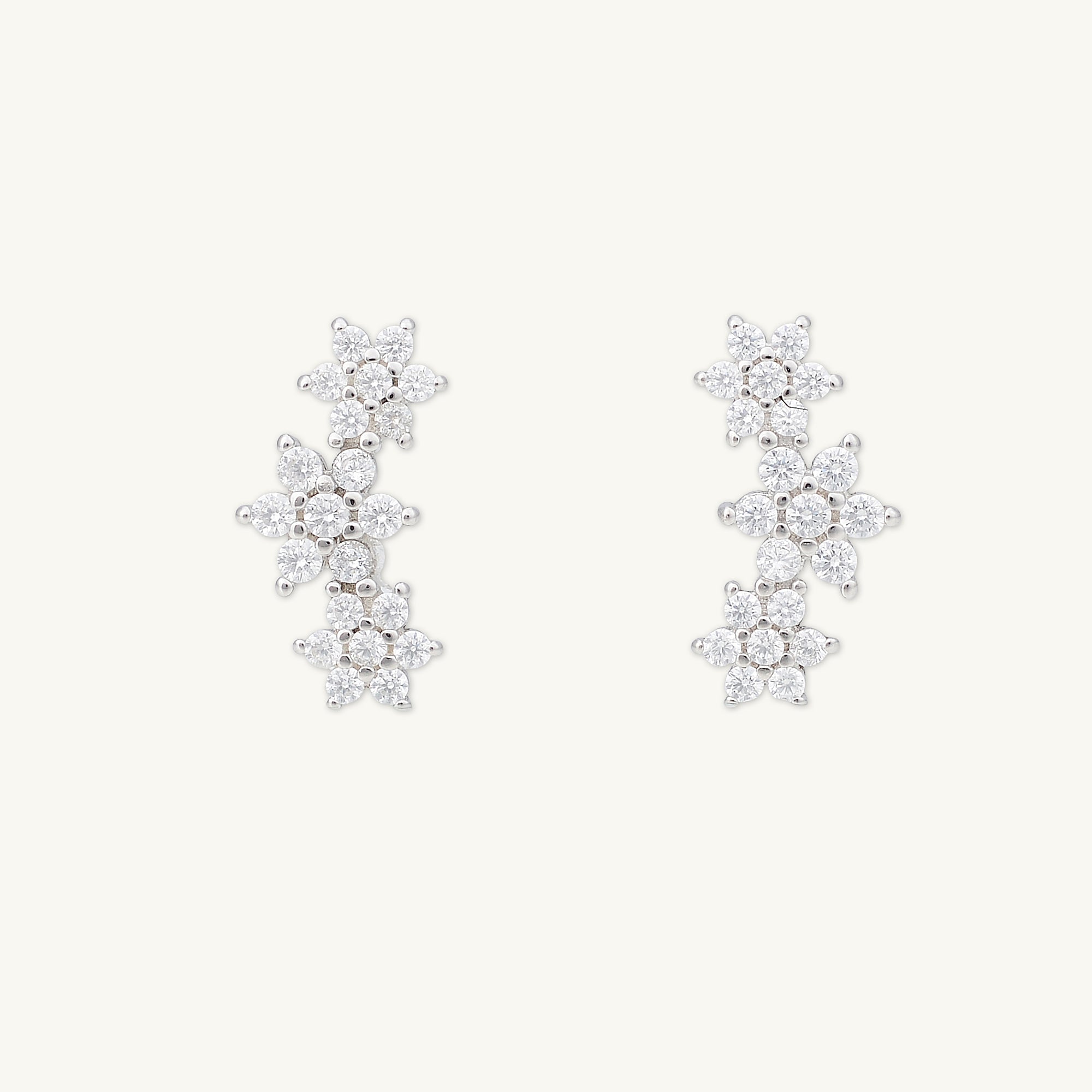 Daisy Cluster Sapphire Earrings - Camile & Stone