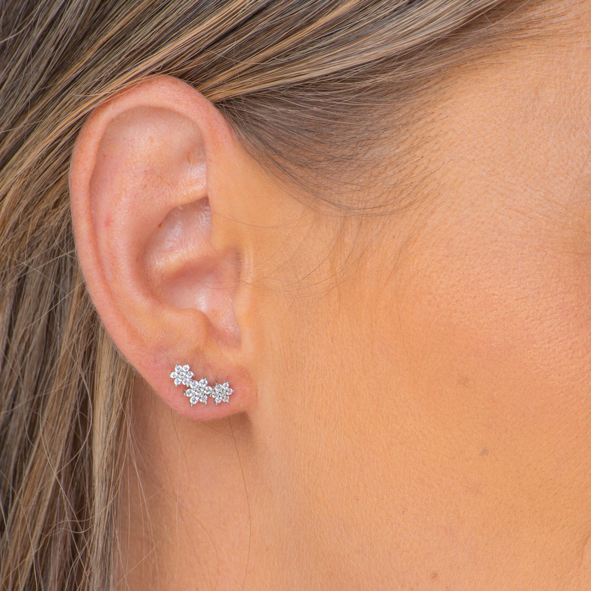 Daisy Cluster Sapphire Earrings - Camile & Stone