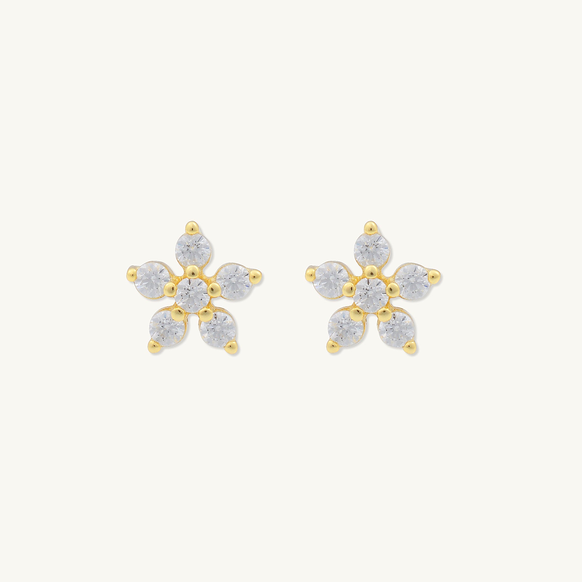 Flower Sapphire Stud Earrings - Camile & Stone