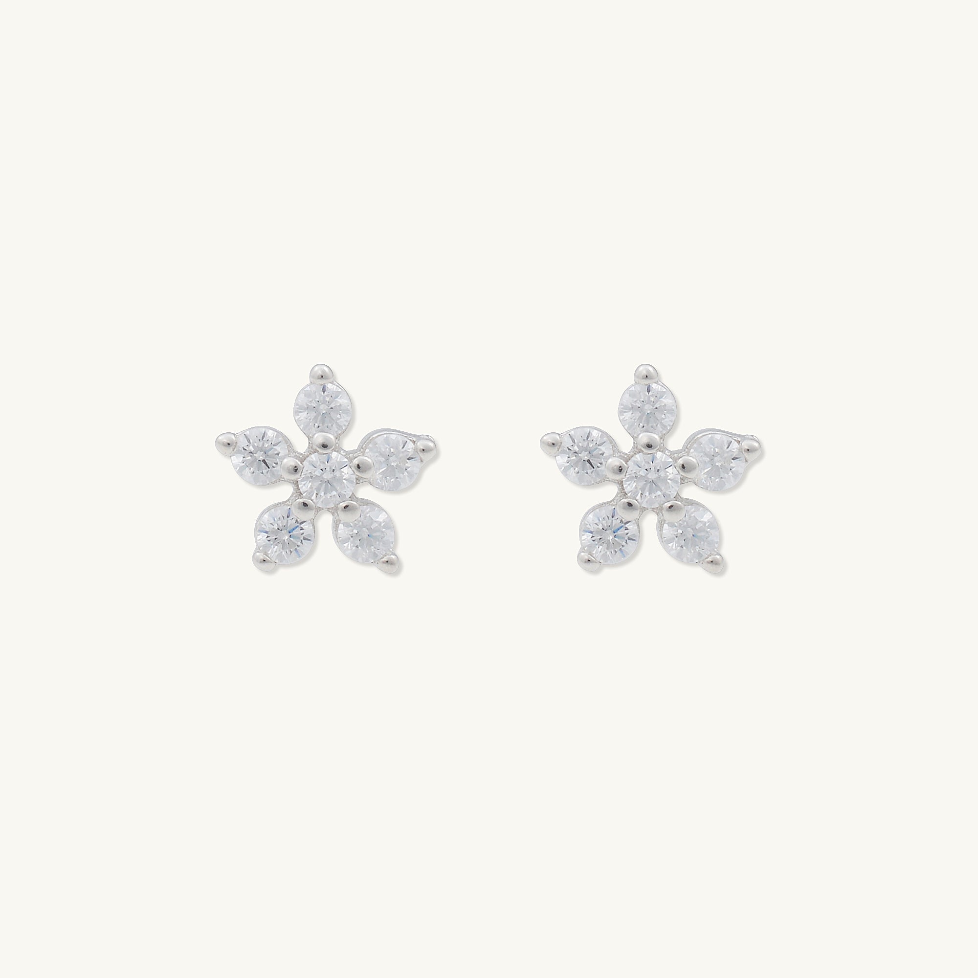 Flower Sapphire Stud Earrings - Camile & Stone