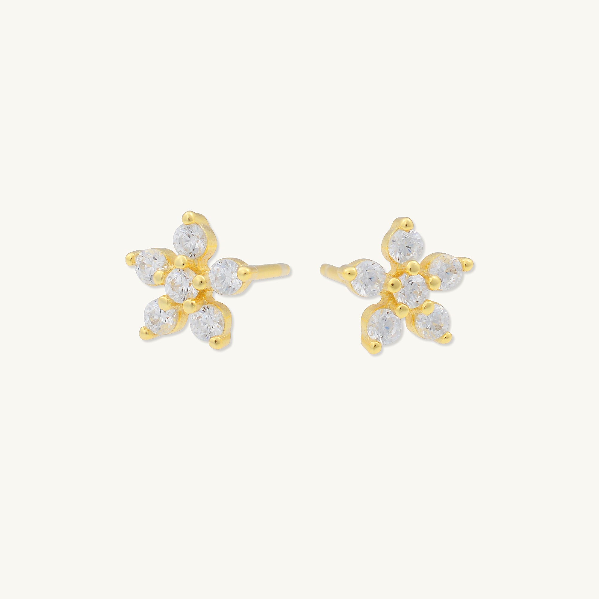 Flower Sapphire Stud Earrings - Camile & Stone