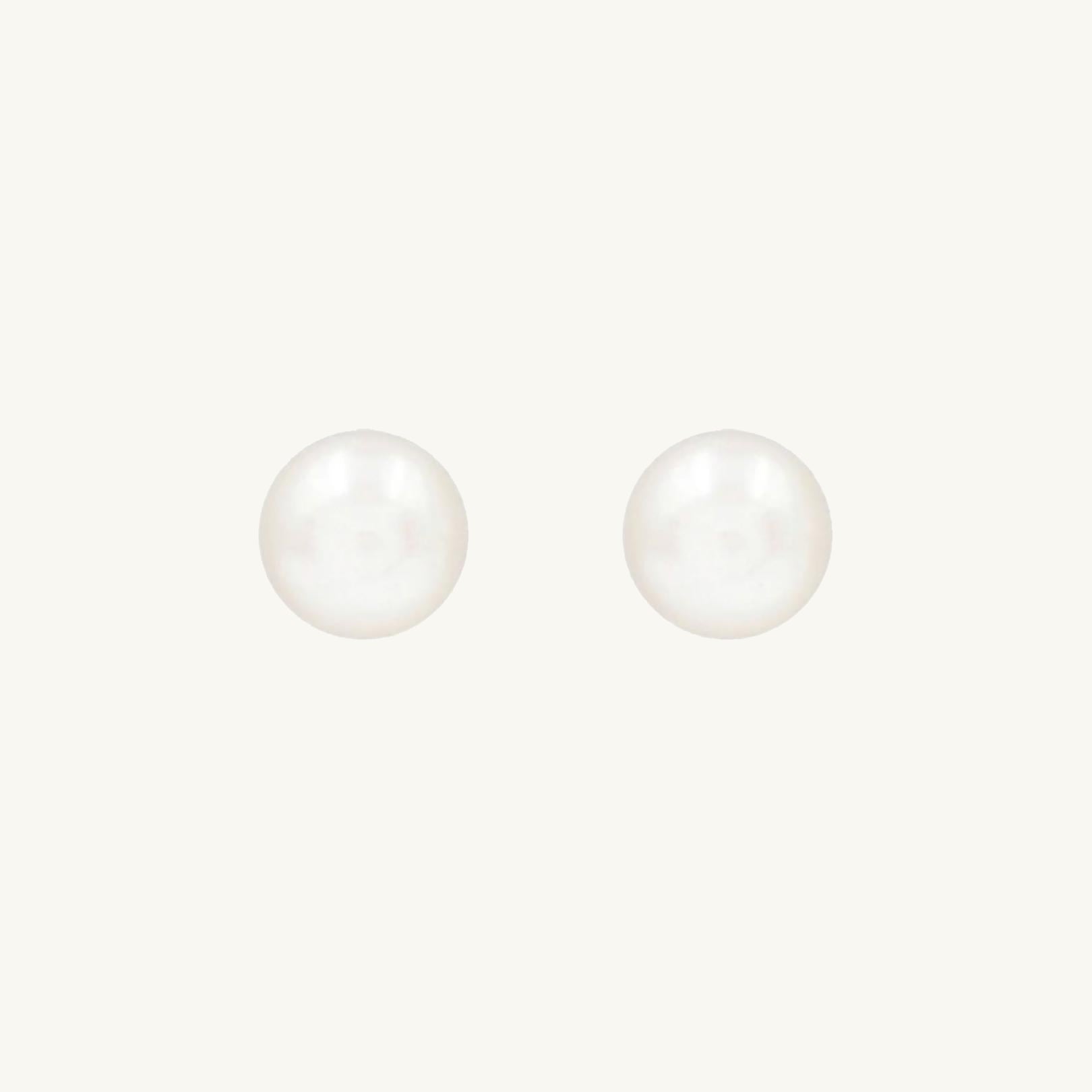Freshwater White Pearl Studs - Camile & Stone