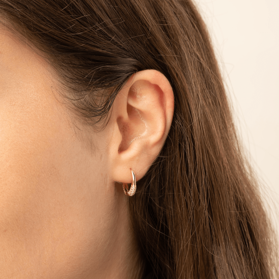 Half Sapphire Huggie Earrings - Camile & Stone