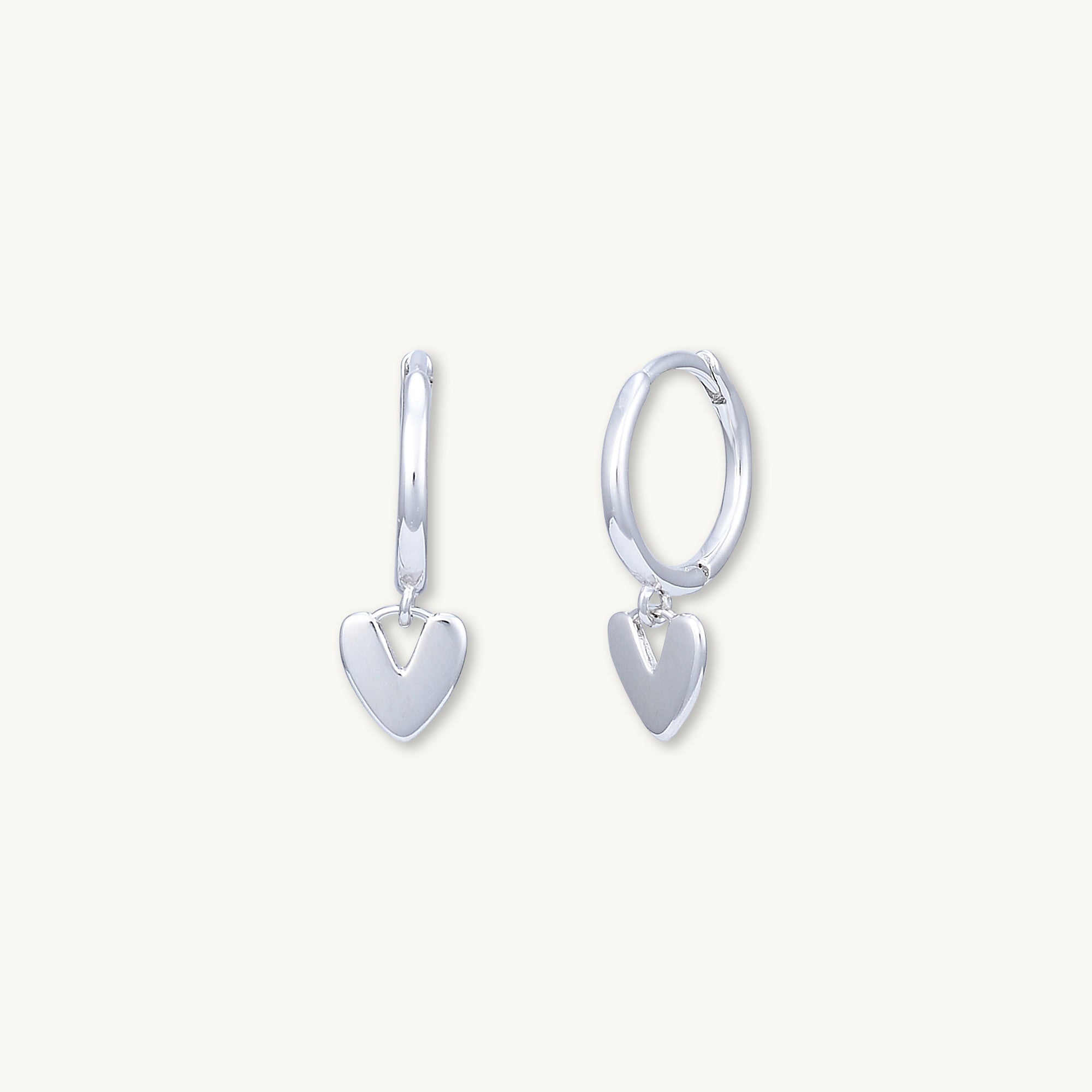 Heart Huggie Hoop Earrings - Camile & Stone