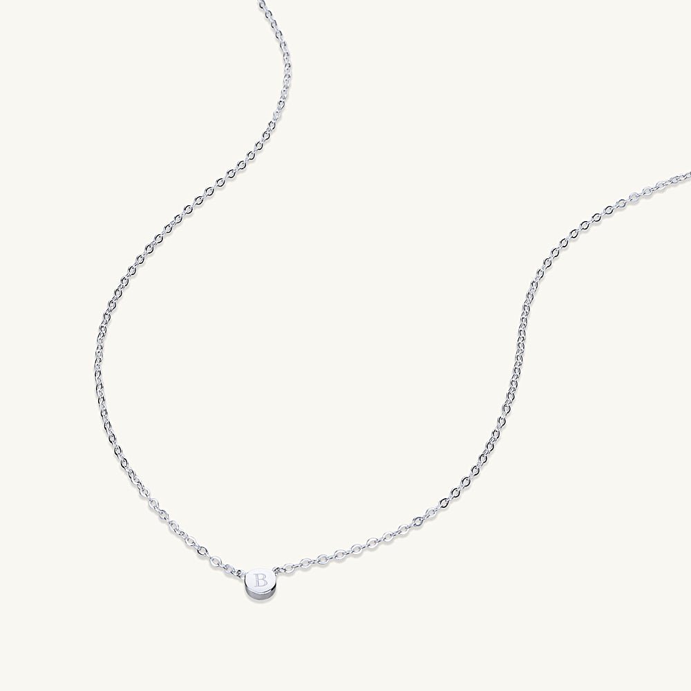 Initial Letter Dot Necklace - Camile & Stone