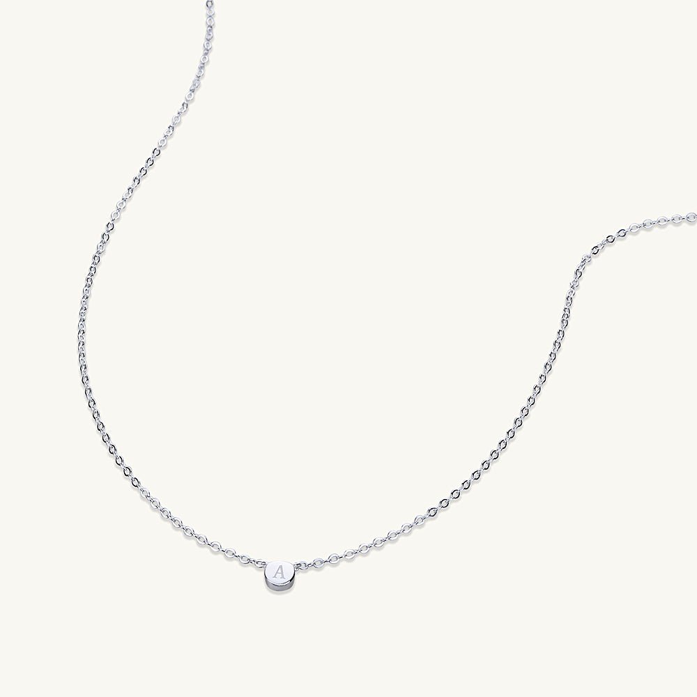 Initial Letter Dot Necklace - Camile & Stone