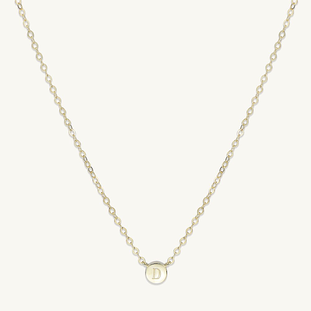 Initial Letter Dot Necklace - Camile & Stone
