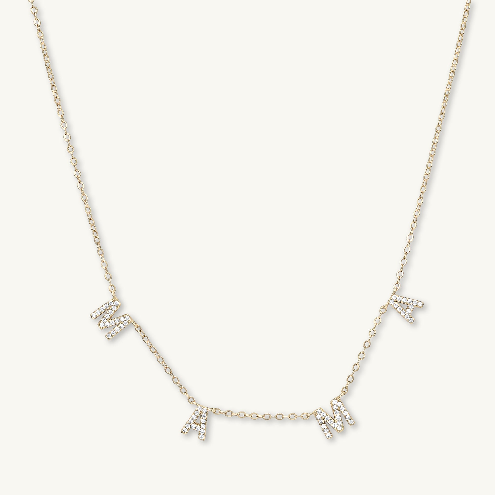 MAMA Sapphire Letter Necklace - Camile & Stone