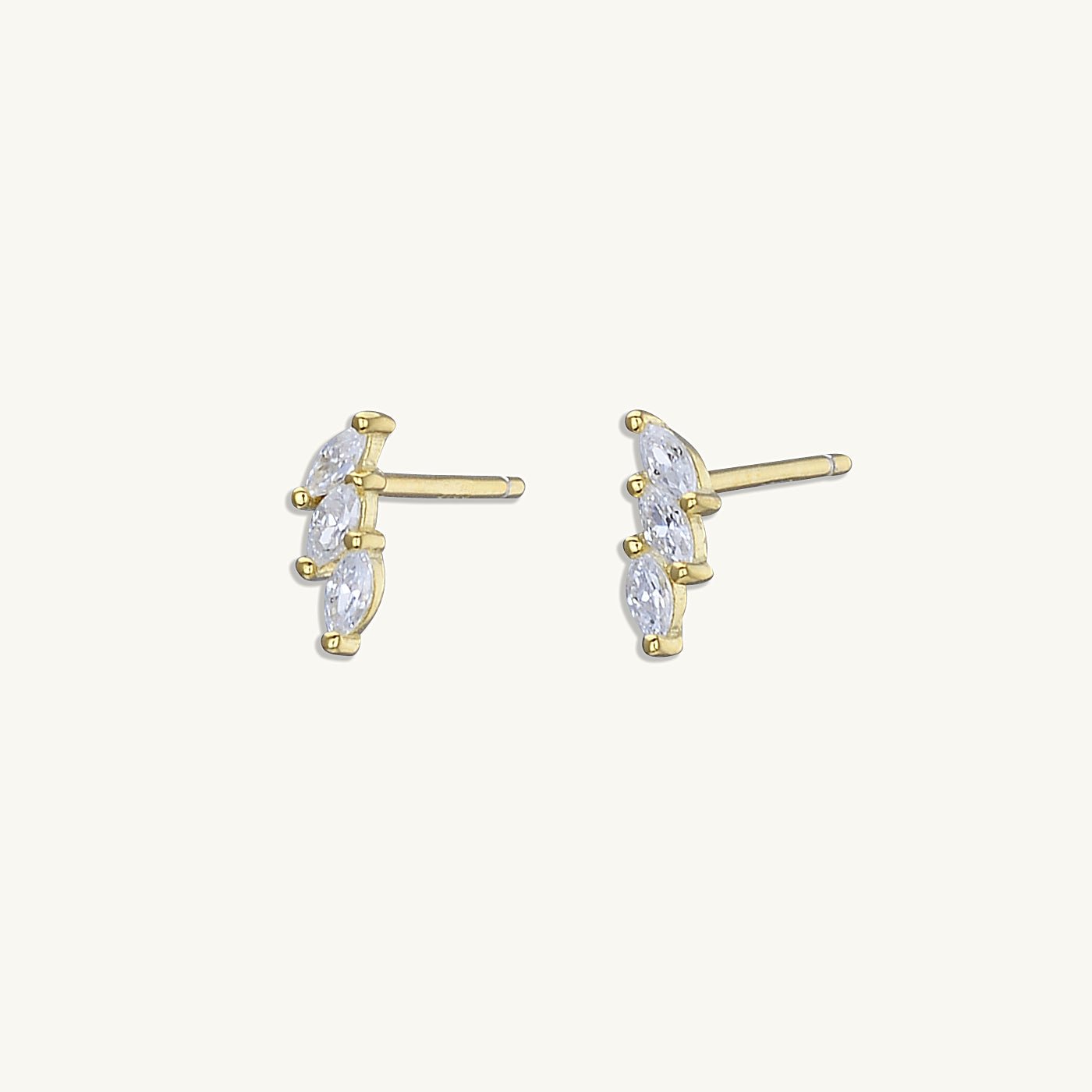 Marquise Cluster Sapphire Earrings - Camile & Stone