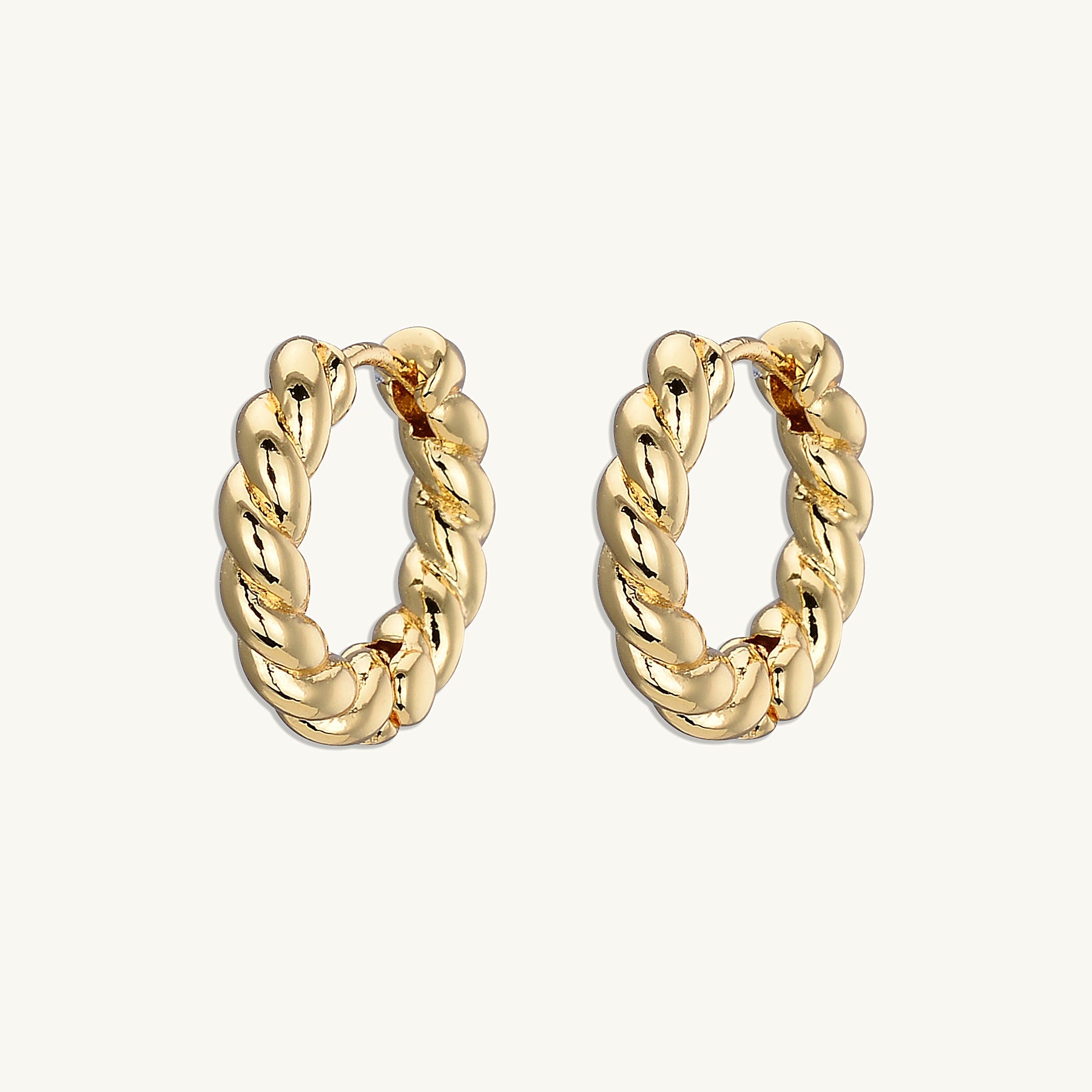Mini Croissant Huggie Earrings - Camile & Stone