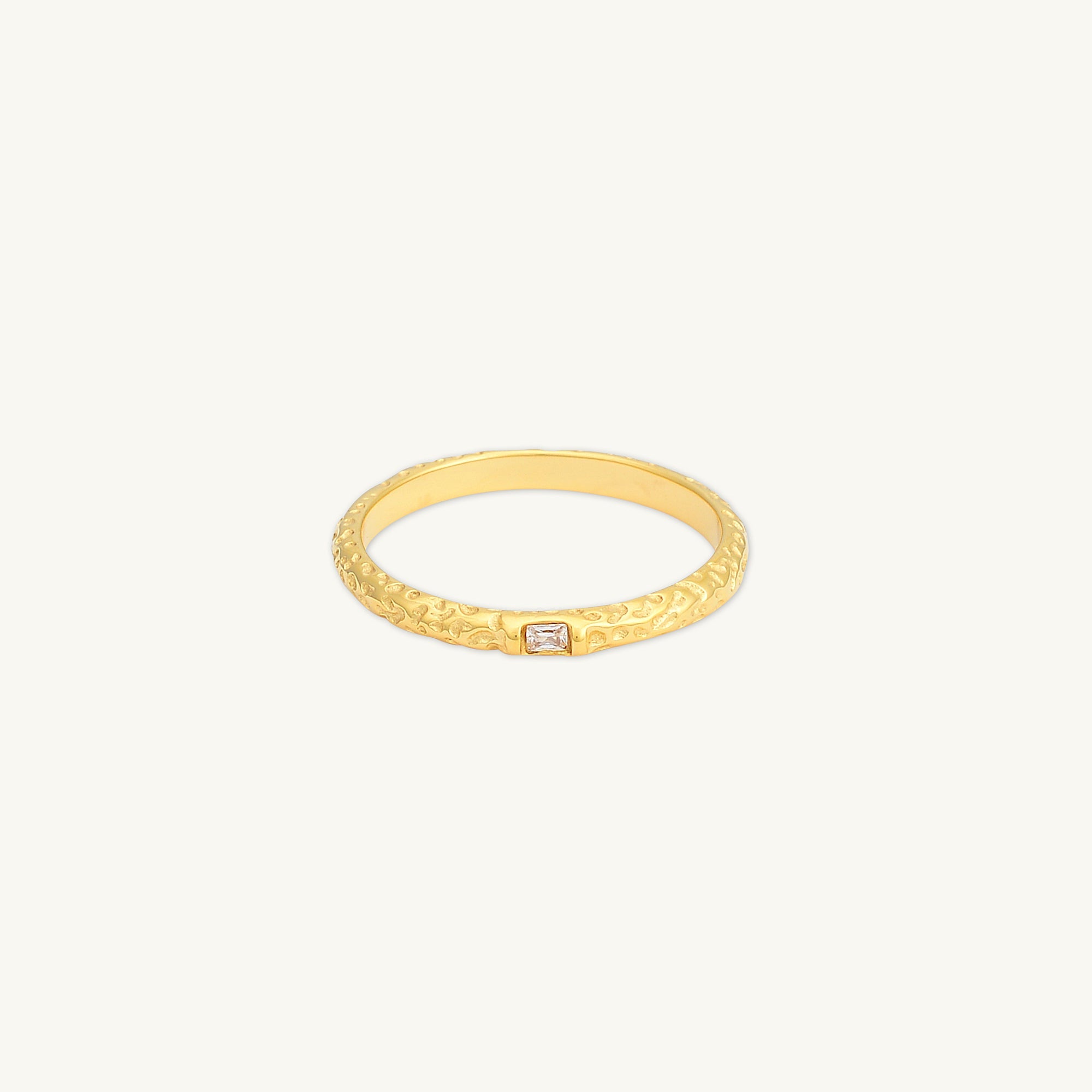 Molten Baguette Stacking Ring - Camile & Stone