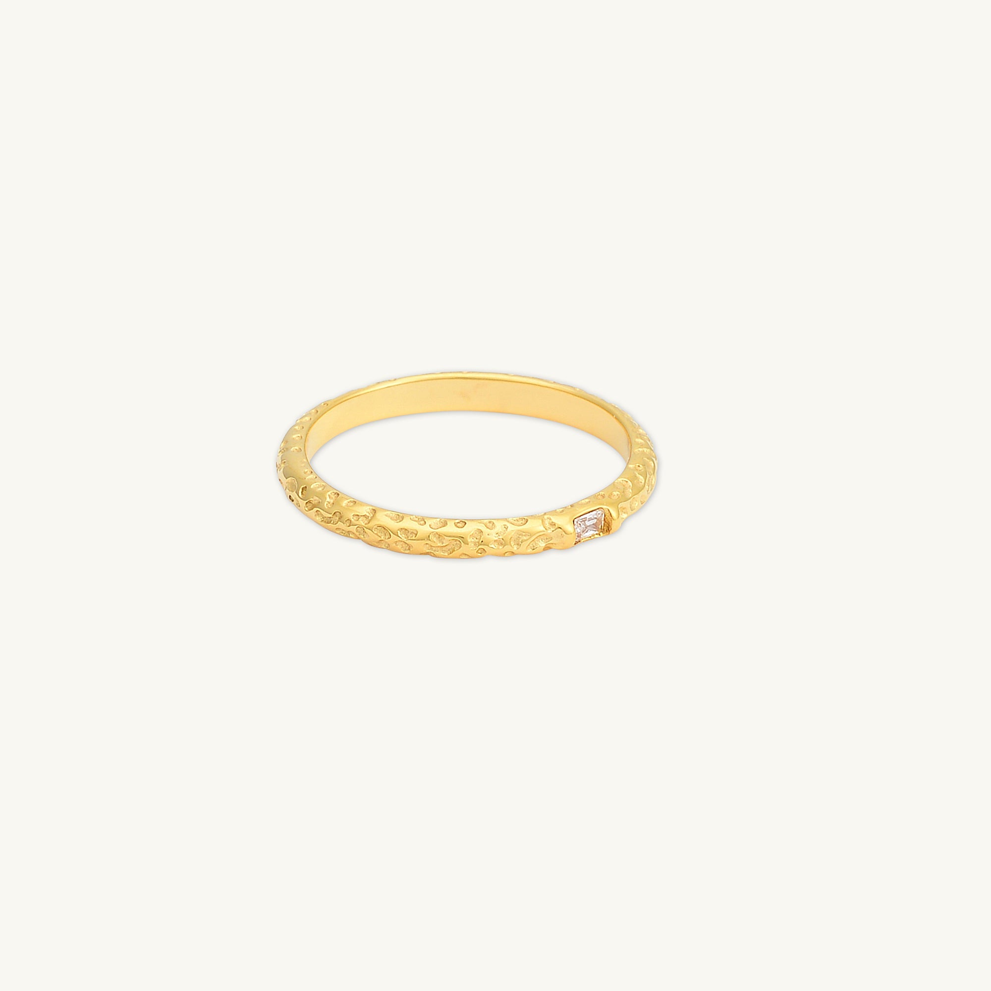 Molten Baguette Stacking Ring - Camile & Stone