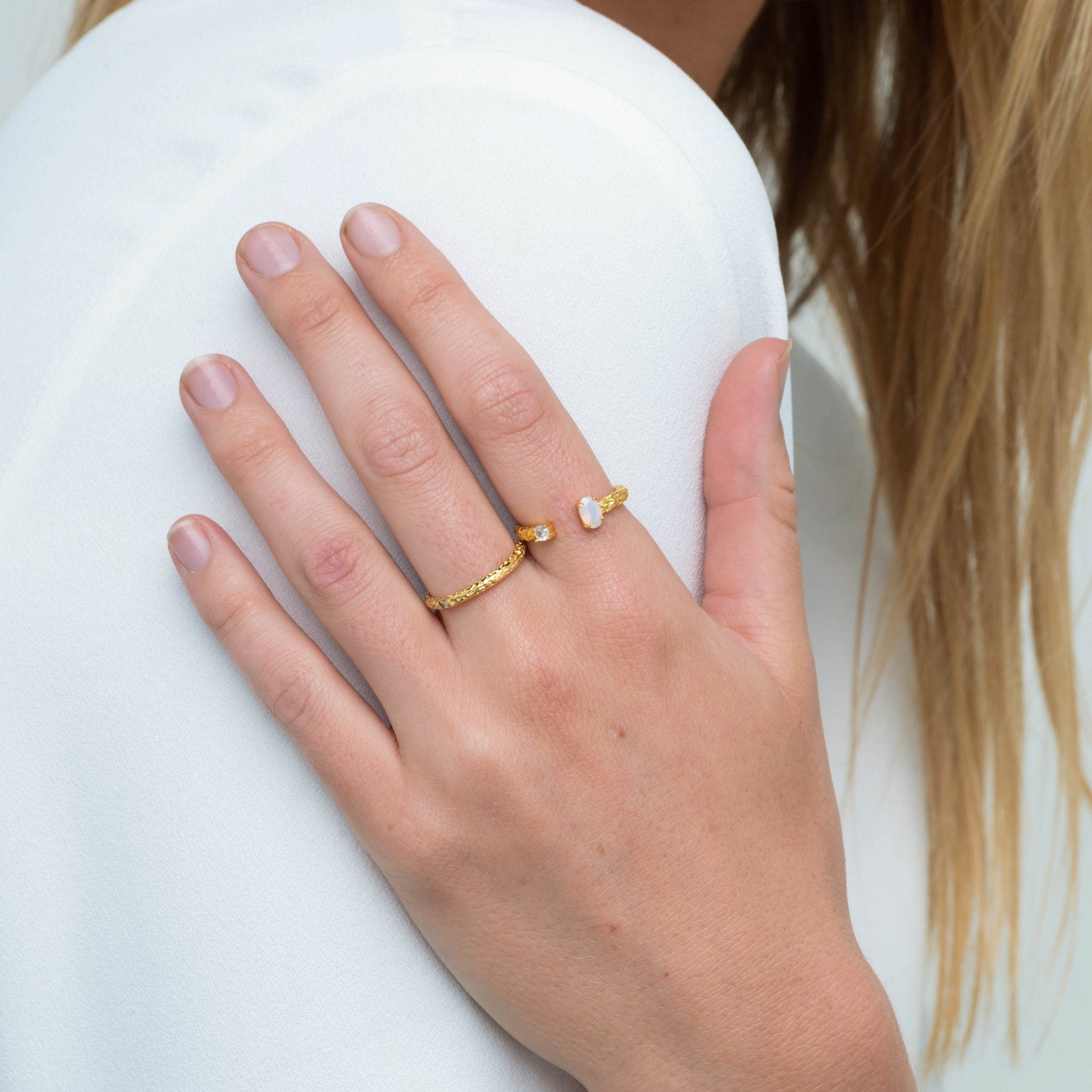 Molten Opal Open Ring - Camile & Stone