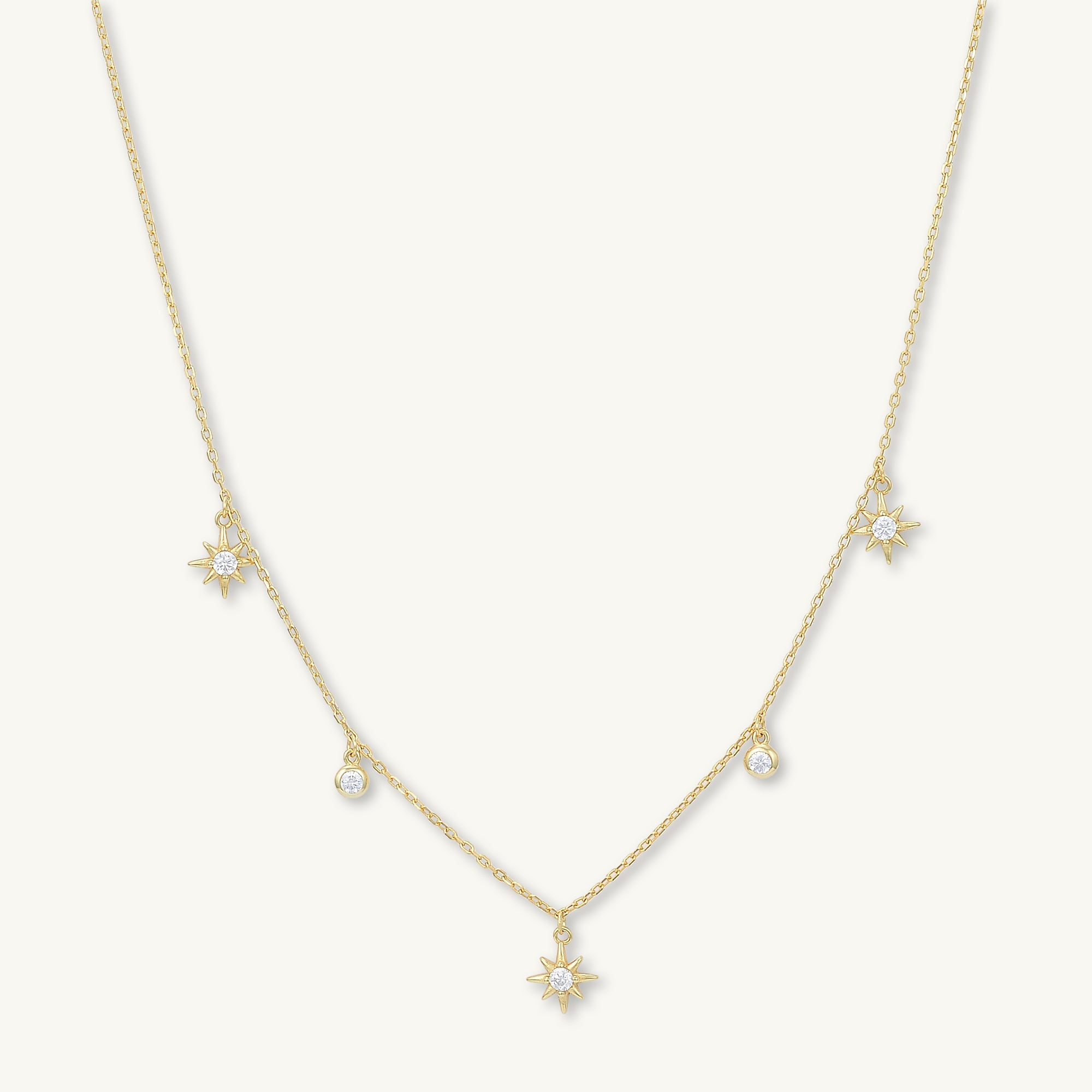 North Star Dangling Sapphire Necklace - Camile & Stone