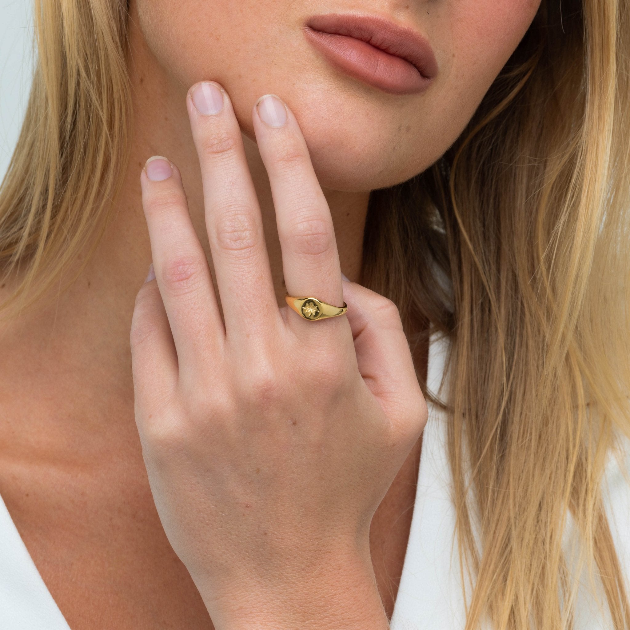 North Star Signet Ring - Camile & Stone