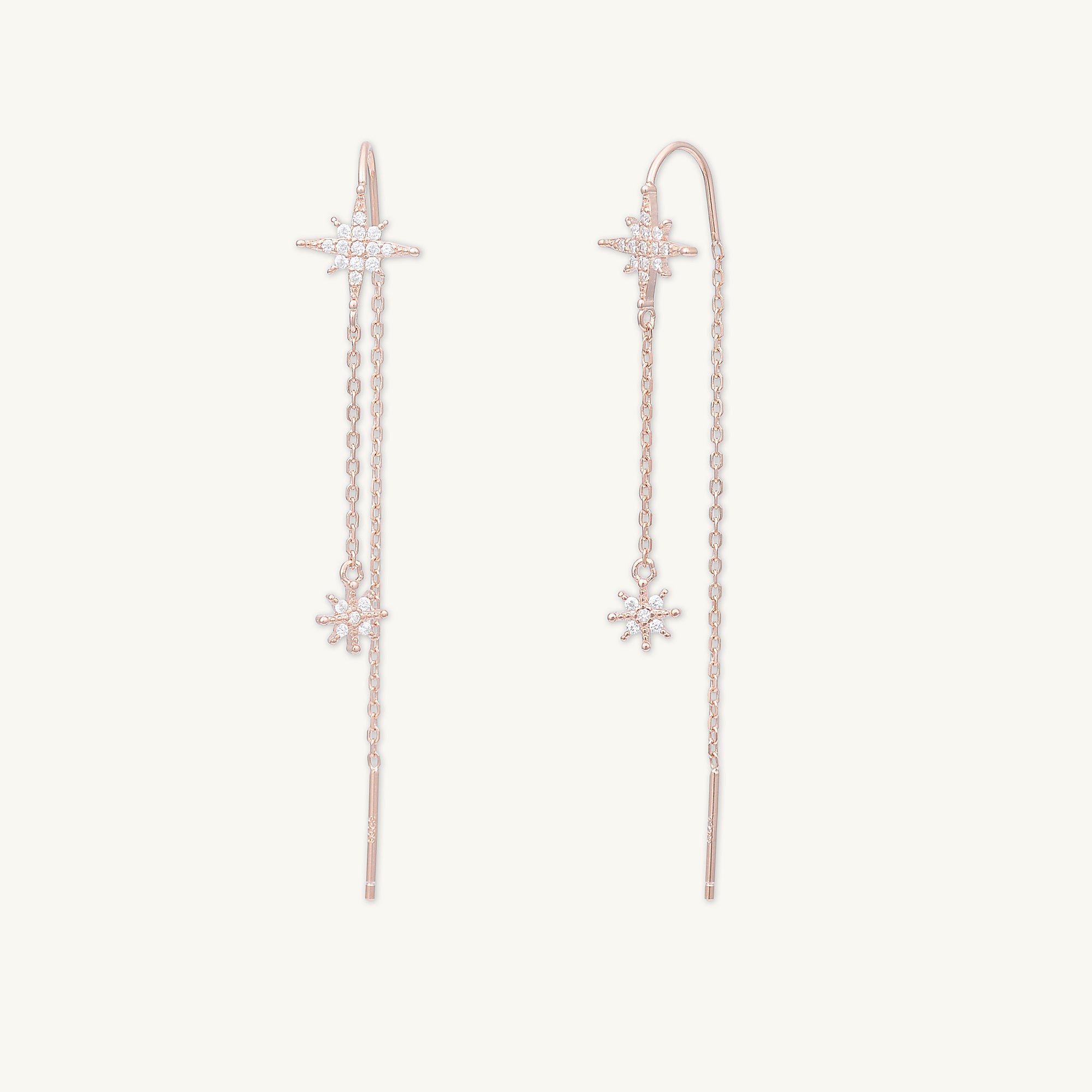 North Star Threader Earrings - Camile & Stone