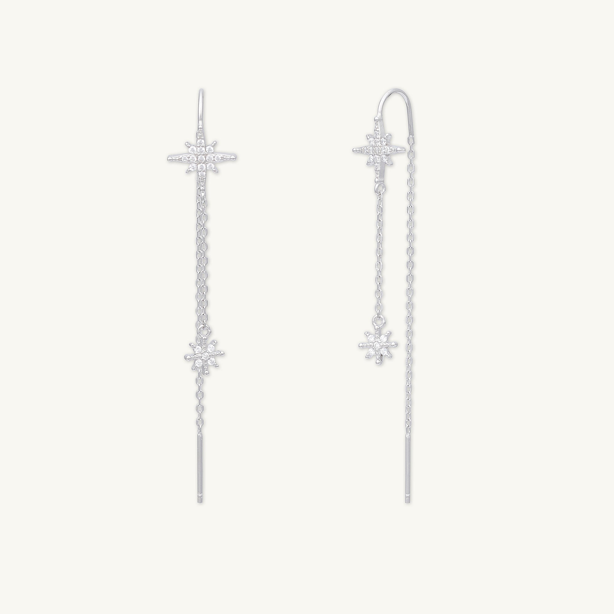 North Star Threader Earrings - Camile & Stone