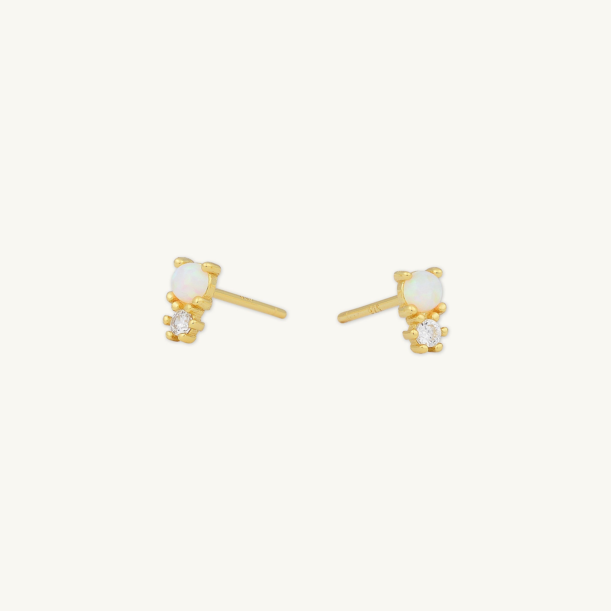 Opal Sapphire Stud Earrings - Camile & Stone
