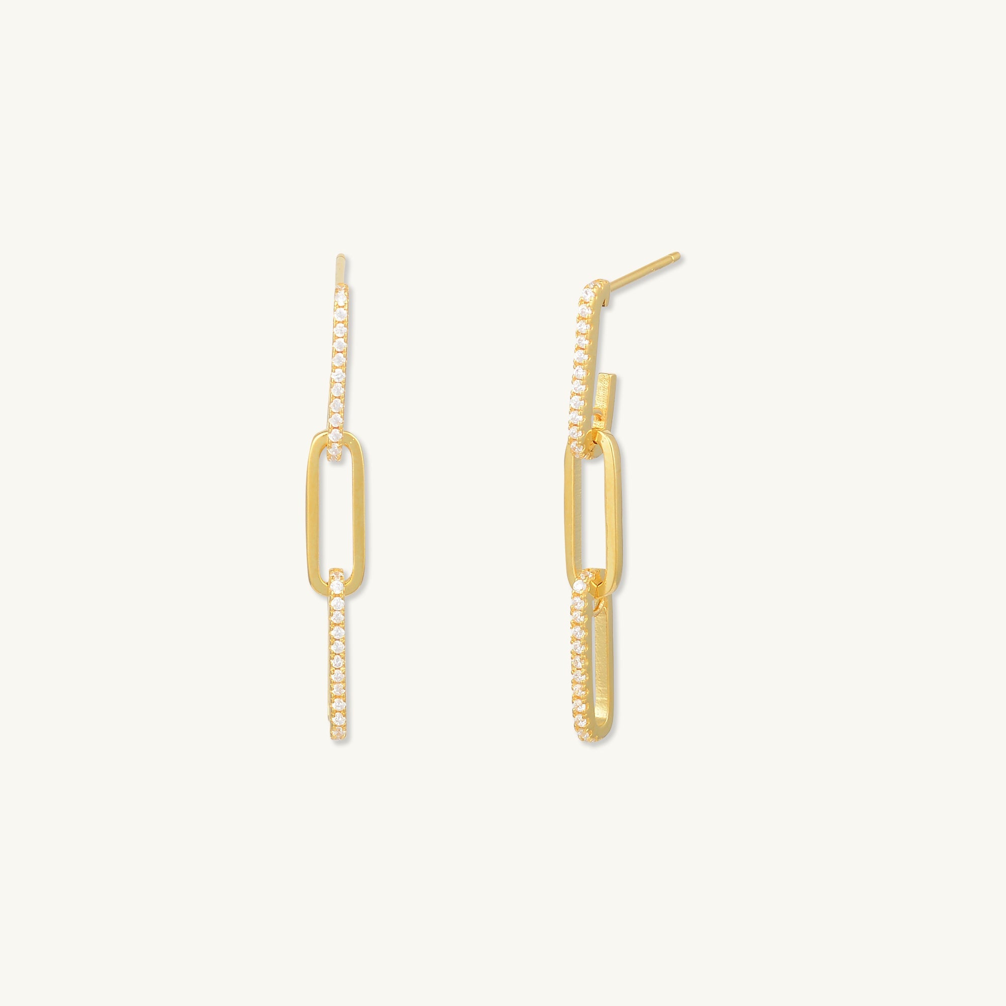 Paper Link Sapphire Earrings - Camile & Stone