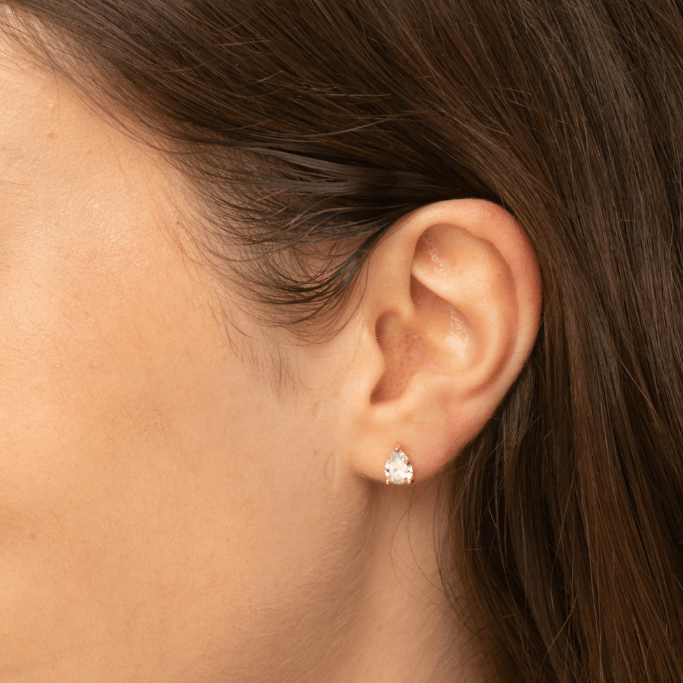 Pear Sapphire Stud Earrings - Camile & Stone