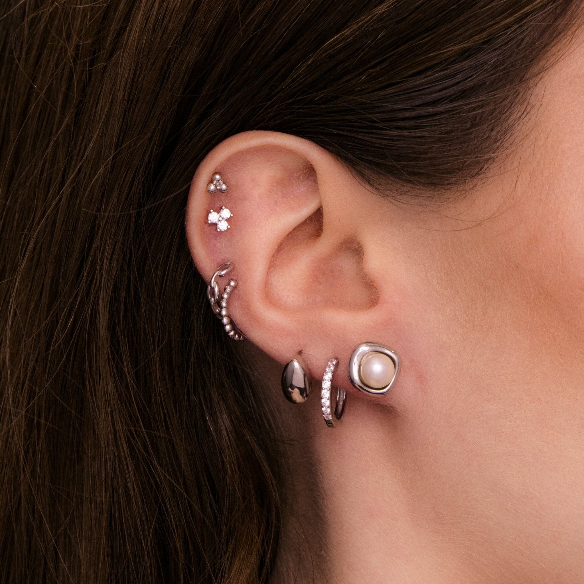 Pearl Halo Stud Earrings - Camile & Stone