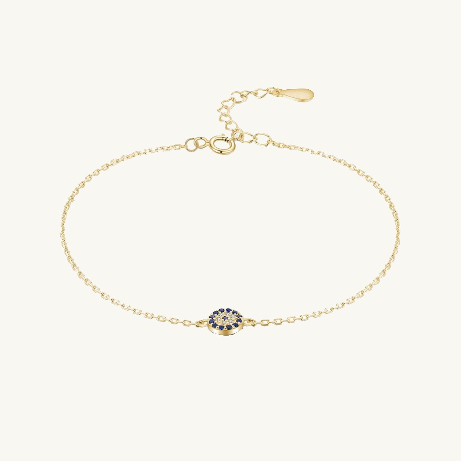 Round Evil Eye Pave Bracelet - Camile & Stone
