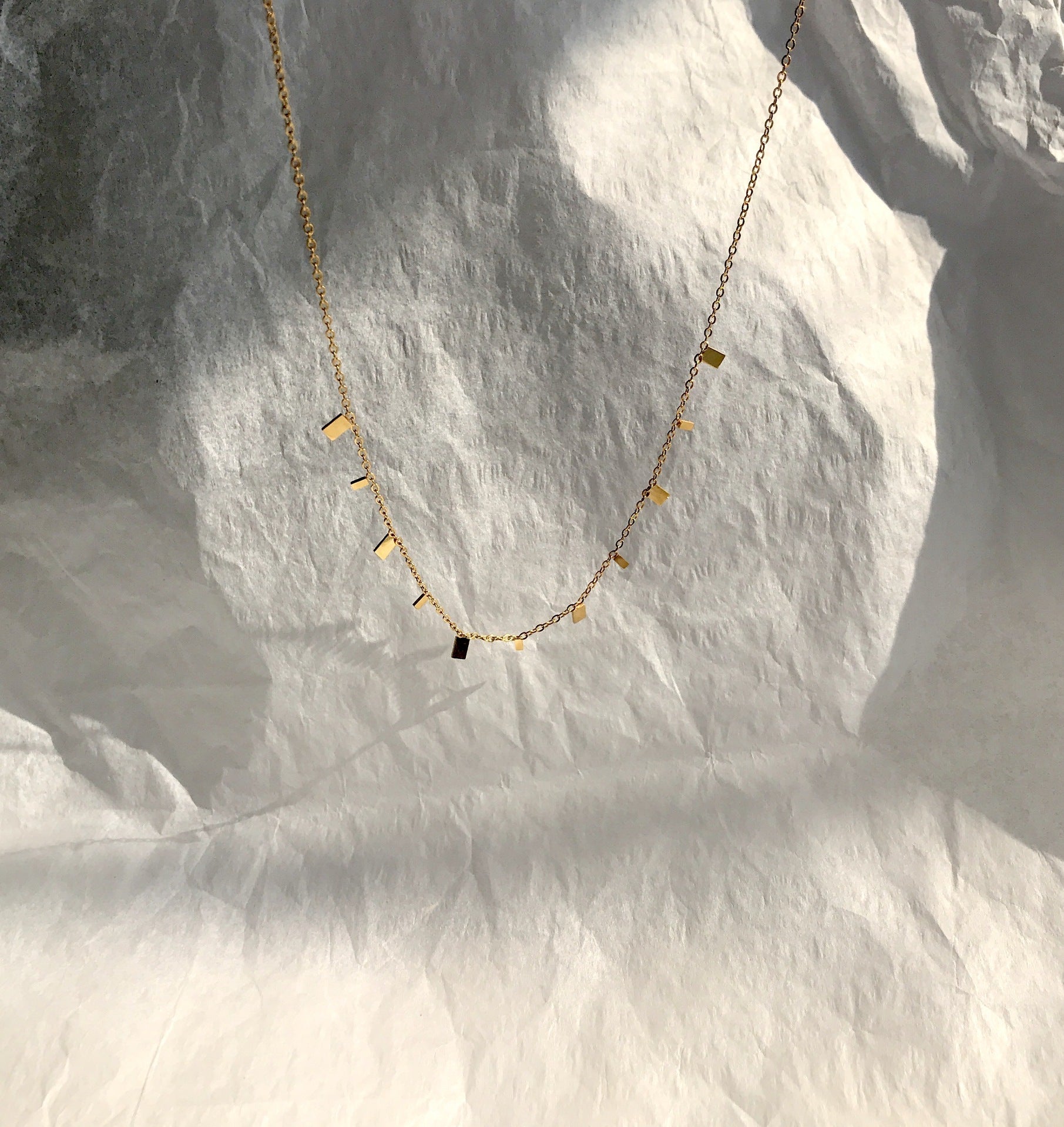 Square Layering Chain Necklace - Camile & Stone