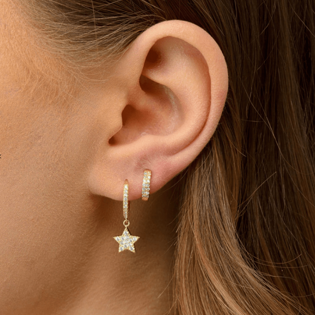 Star Sapphire Hoop Earrings - Camile & Stone