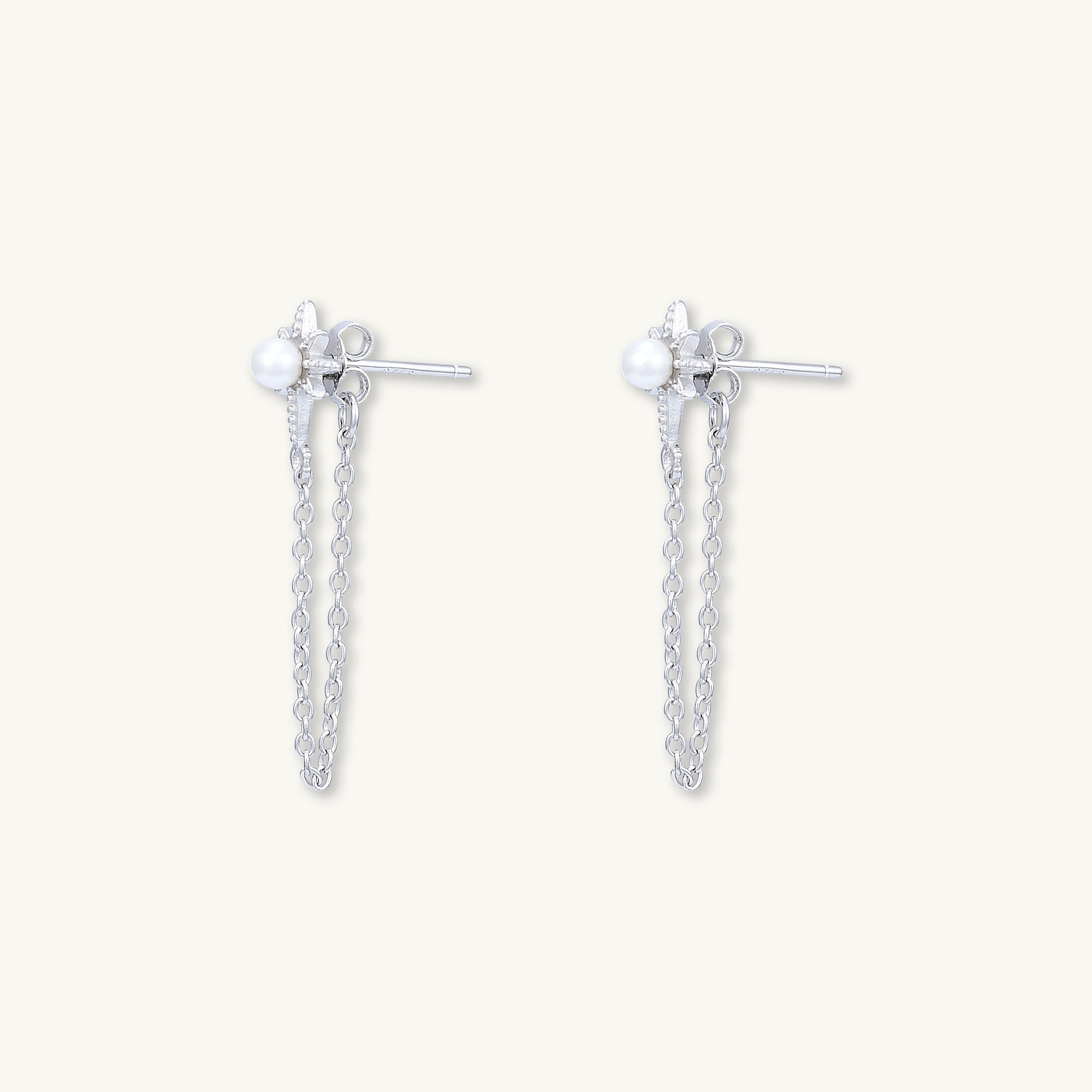 Starlight Pearl Dangling Earrings - Camile & Stone