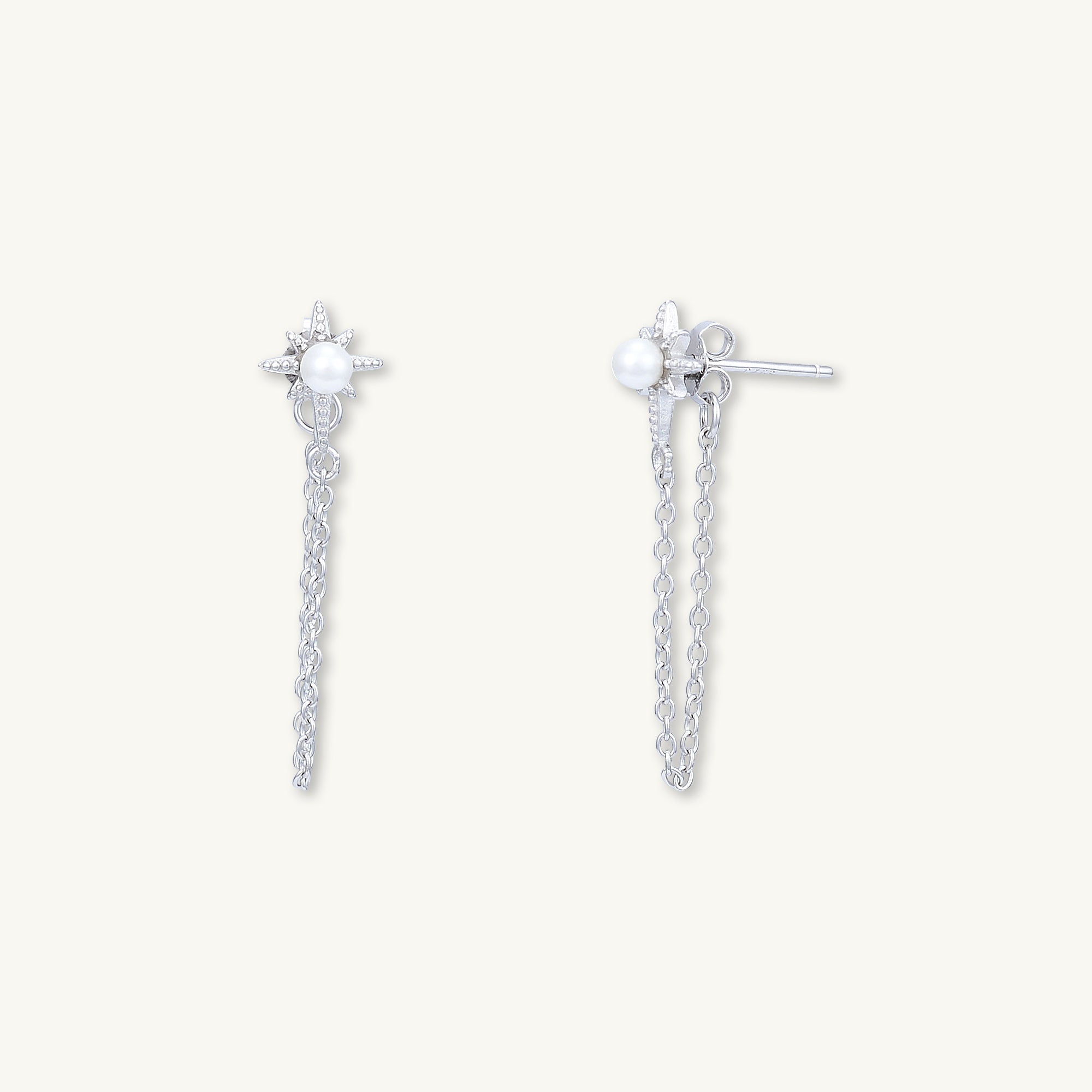 Starlight Pearl Dangling Earrings - Camile & Stone