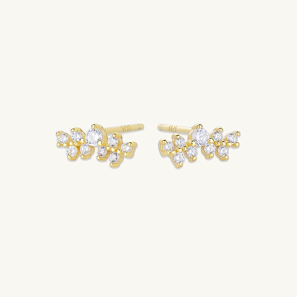 Starry Cluster Sapphire Stud Earrings - Camile & Stone