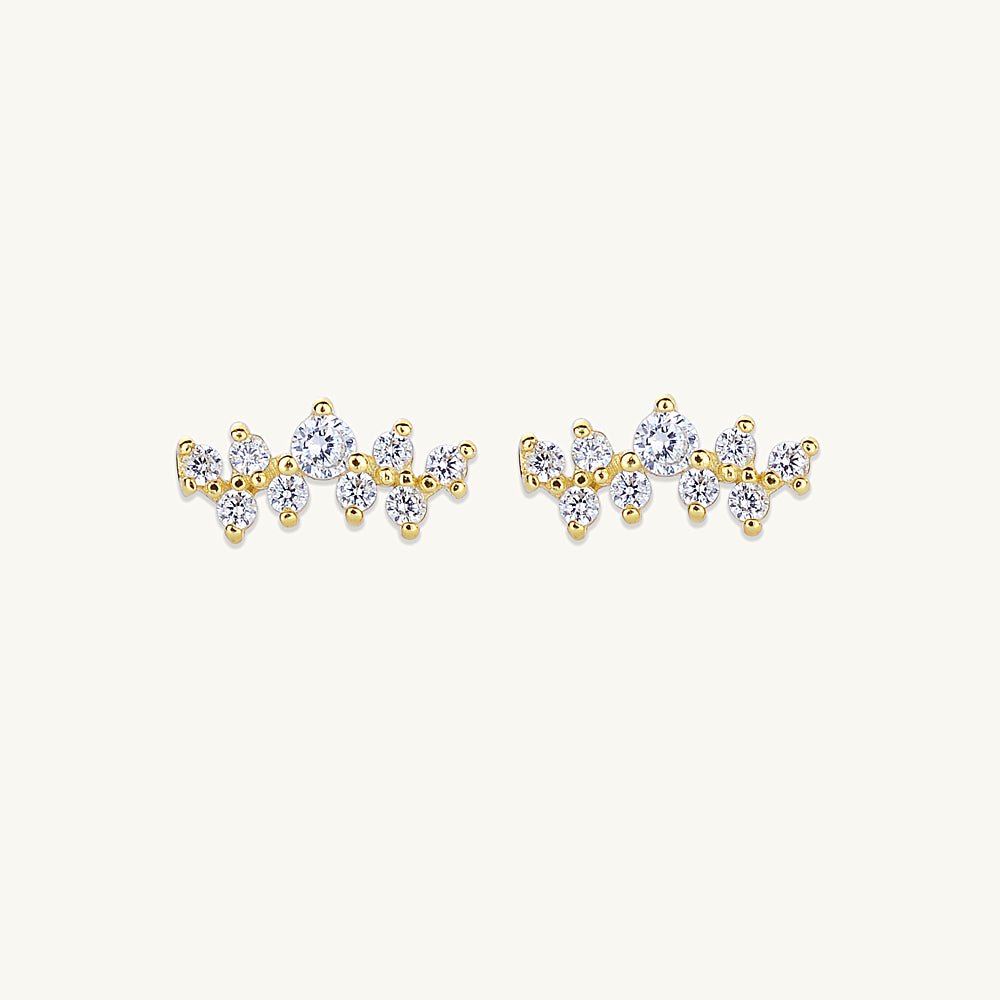 Starry Cluster Sapphire Stud Earrings - Camile & Stone