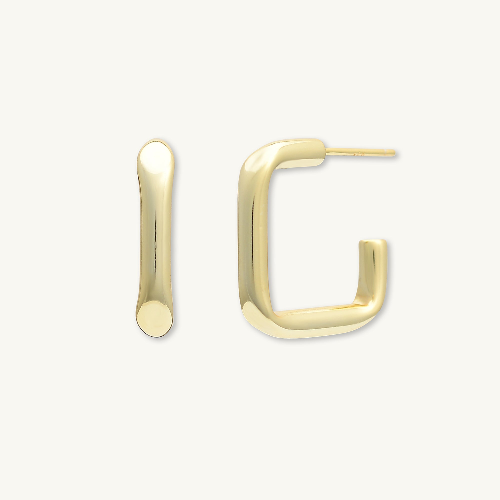 Statement C Tube Earrings - Camile & Stone