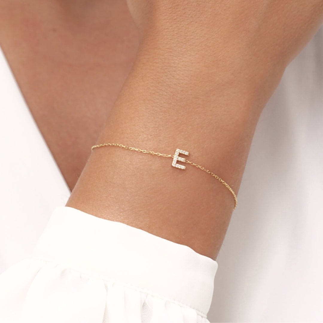 The Original Initial Sapphire Letter Bracelet - Camile & Stone