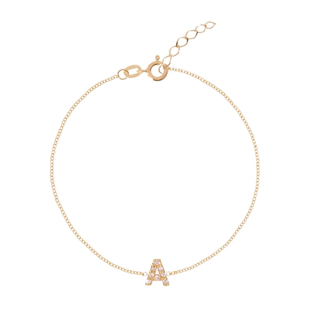The Original Initial Sapphire Letter Bracelet - Camile & Stone