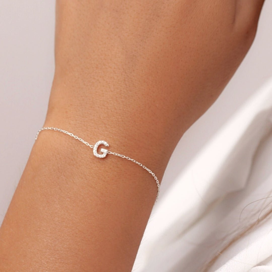 The Original Initial Sapphire Letter Bracelet - Camile & Stone