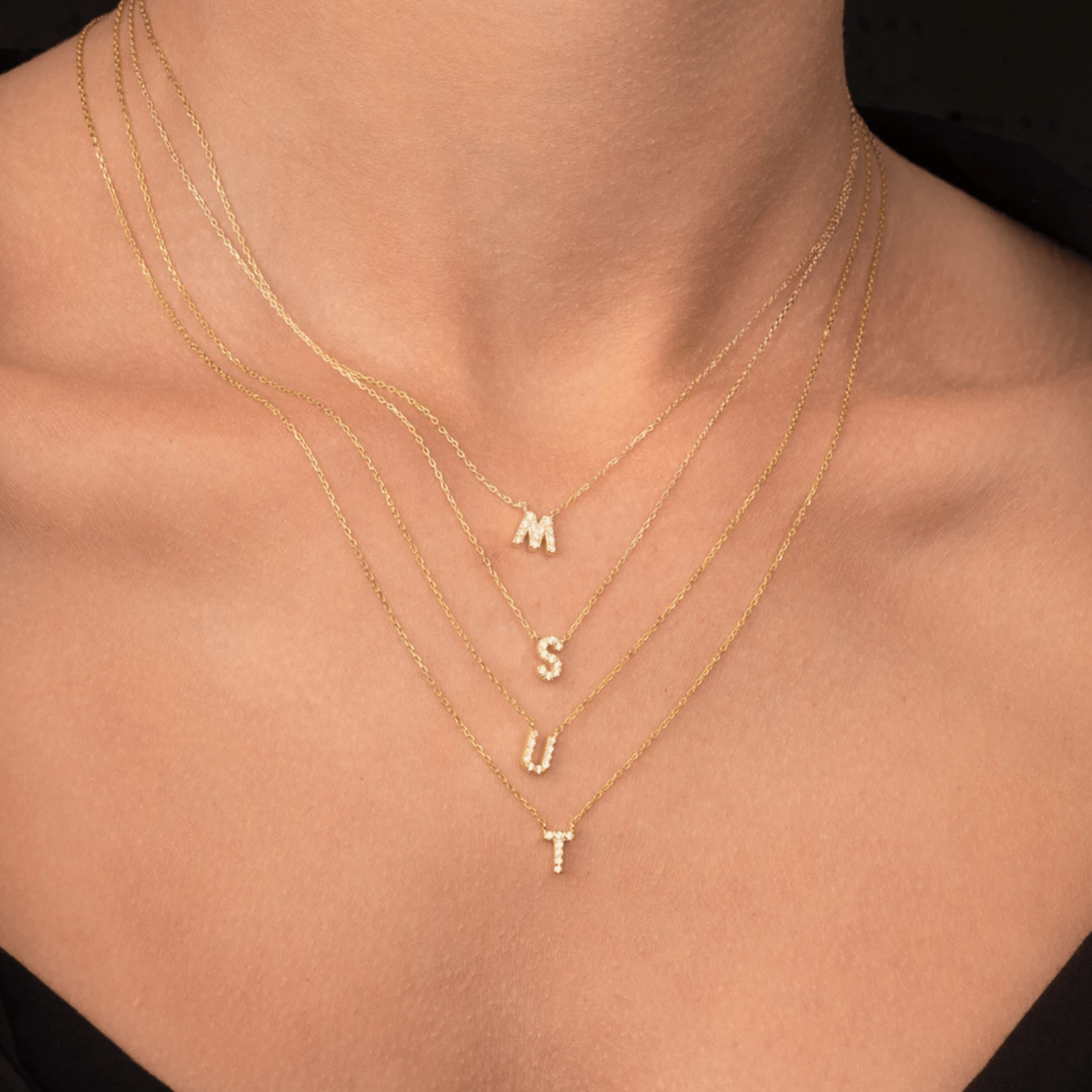 The Original Initial Sapphire Letter Necklace - Camile & Stone