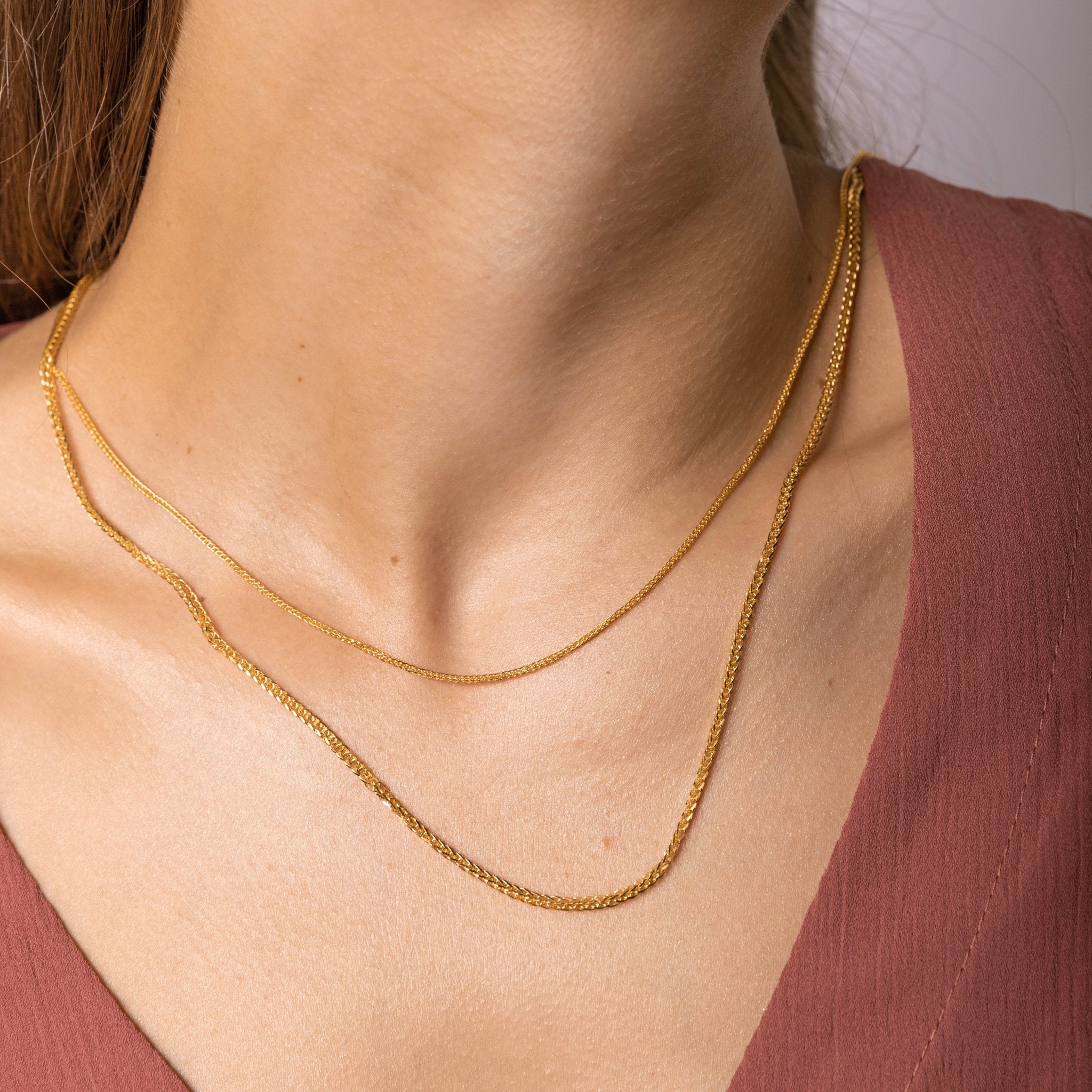 Thin Cable Chain Rope Necklace - Camile & Stone