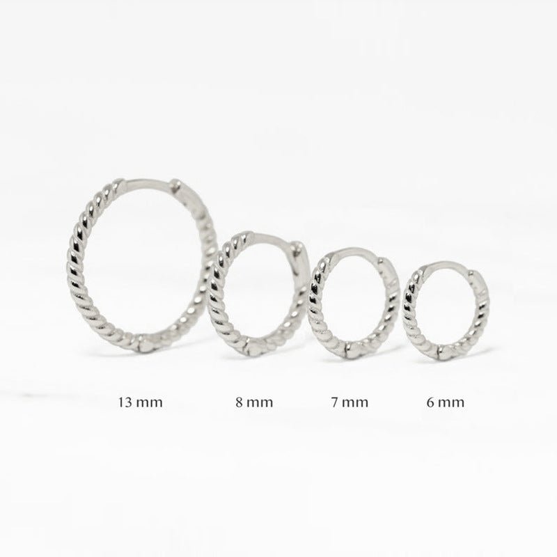 Thin Croissant Hoop Earrings - Camile & Stone