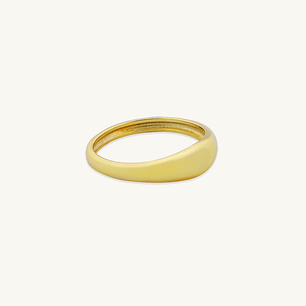 Thin Dome Signet Ring - Camile & Stone