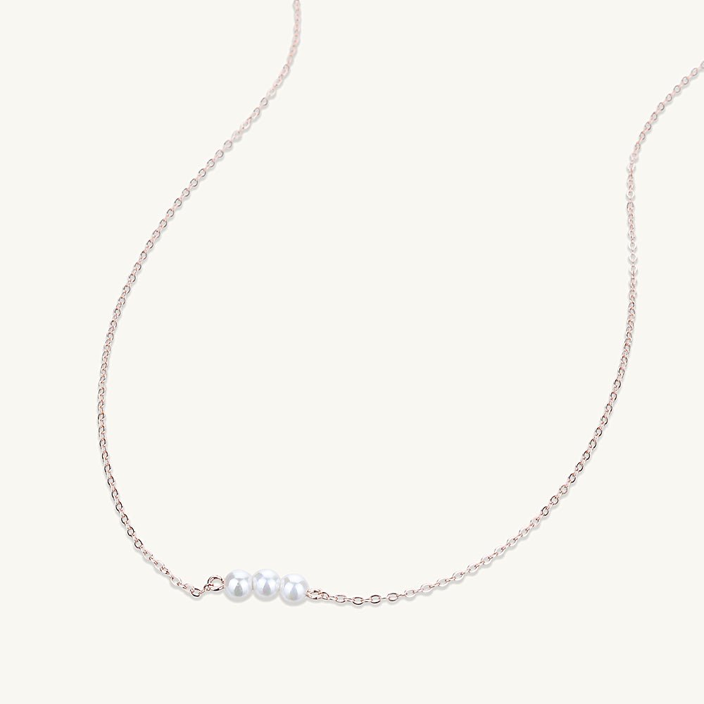 Triple Freshwater Pearl Necklace - Camile & Stone