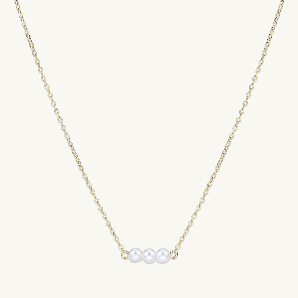 Triple Freshwater Pearl Necklace - Camile & Stone