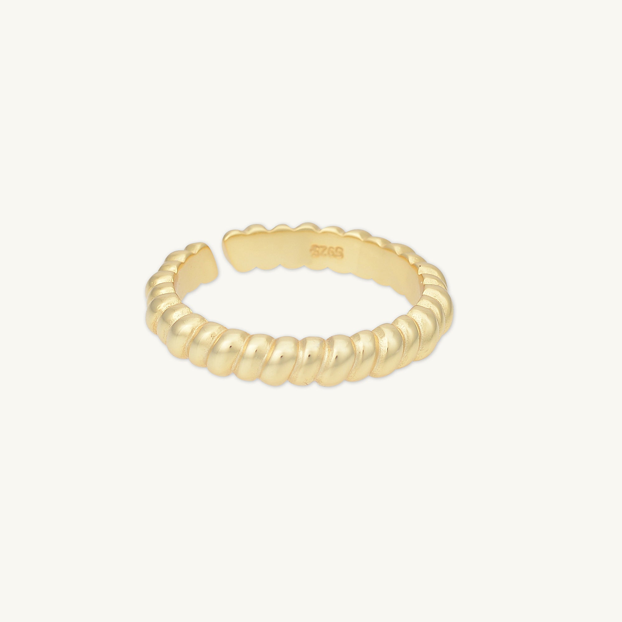Twisted Rope Open Stacker Ring - Camile & Stone
