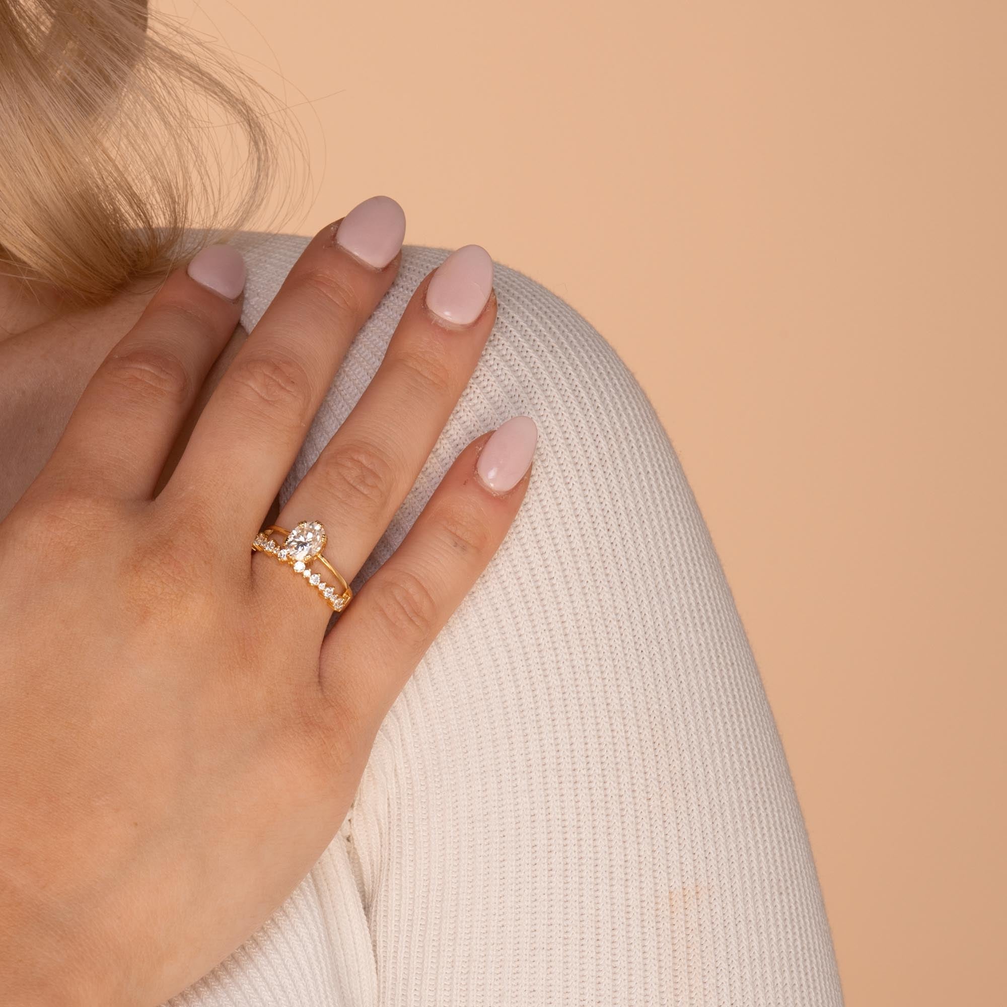 1.5 ct The Willow Moissanite Diamond Engagement Ring - Camile & Stone