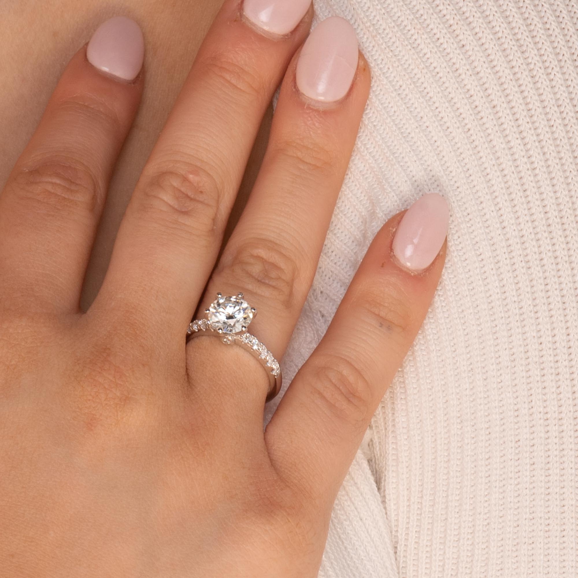 2 ct The Classic Moissanite Diamond Engagement Ring - Camile & Stone