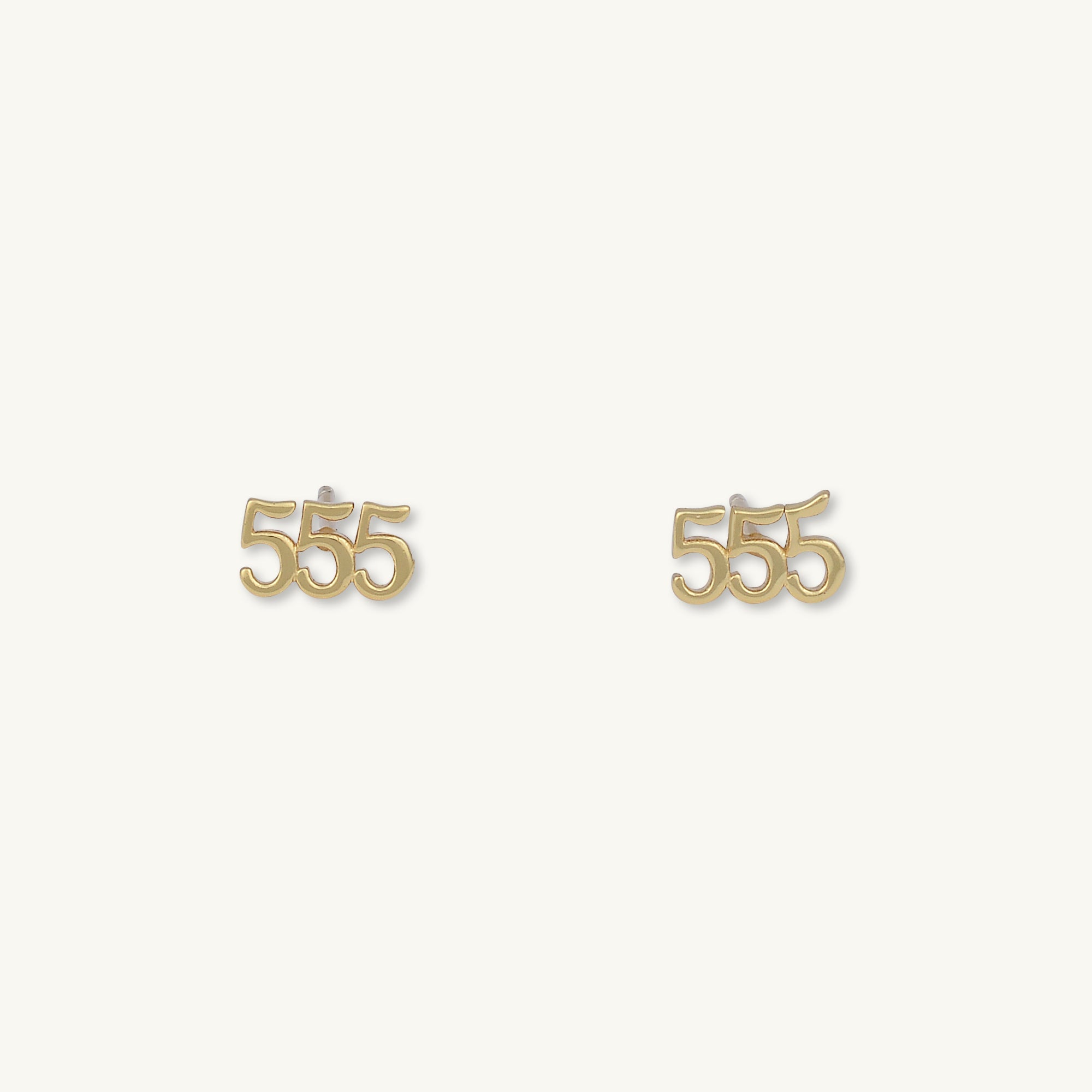 555 Angel Number Earrings - Camile & Stone